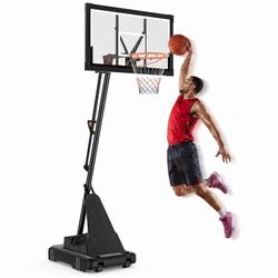 FirstAsk 44" Portable Basketball Hoop