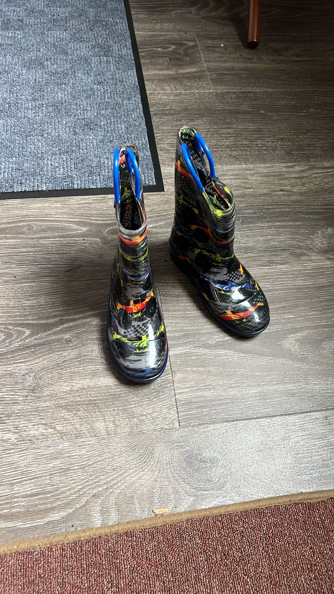 Waterproof rain little kids (boy) boots