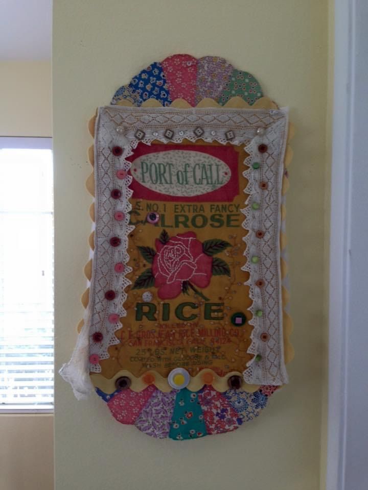 Rice Bag From 1930s. Added 30s Fabric