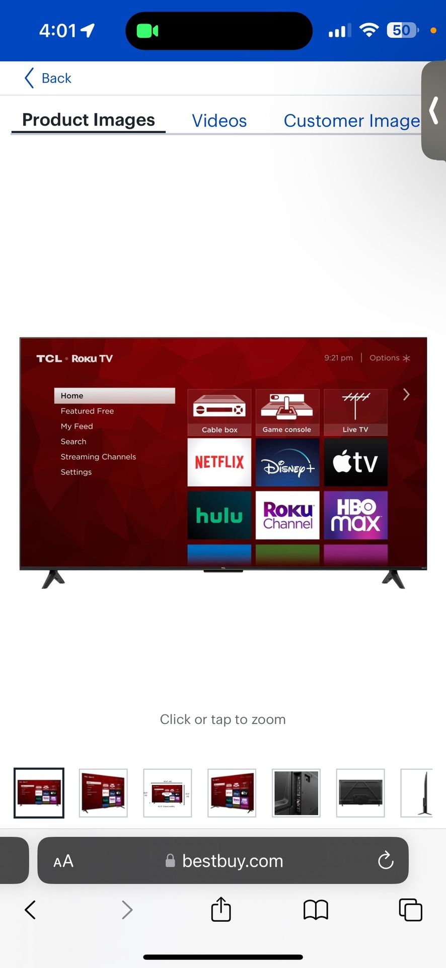 TCL 58 Inch Class 4 4k uHD With Roku