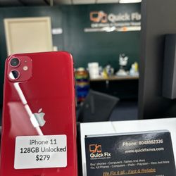 Apple iPhone 11.  128GB Unlocked 
