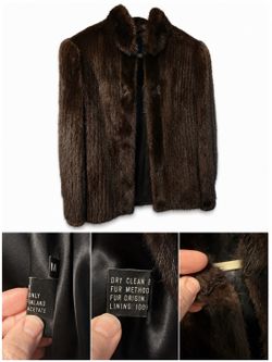 Authentic 100% Finnish Mink Fur Coat • Size M • Never Worn
