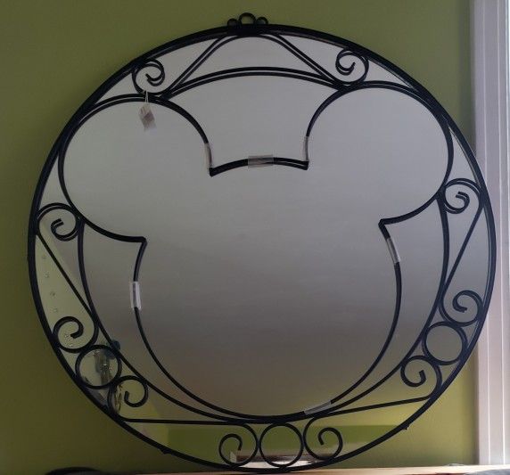 Disney Mickey Mouse Mirror Wrought Iron 32-inch