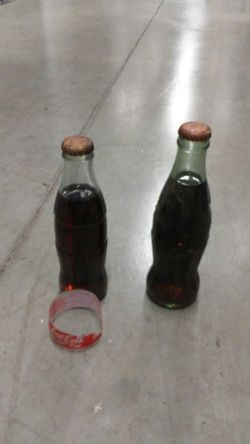Vintage coke bottles