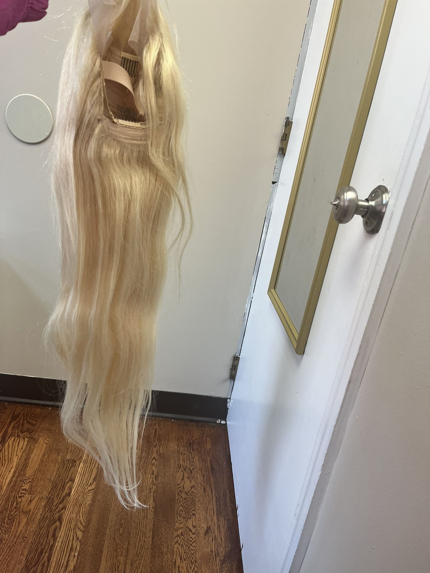 Blonde Human Wig 32 Inches