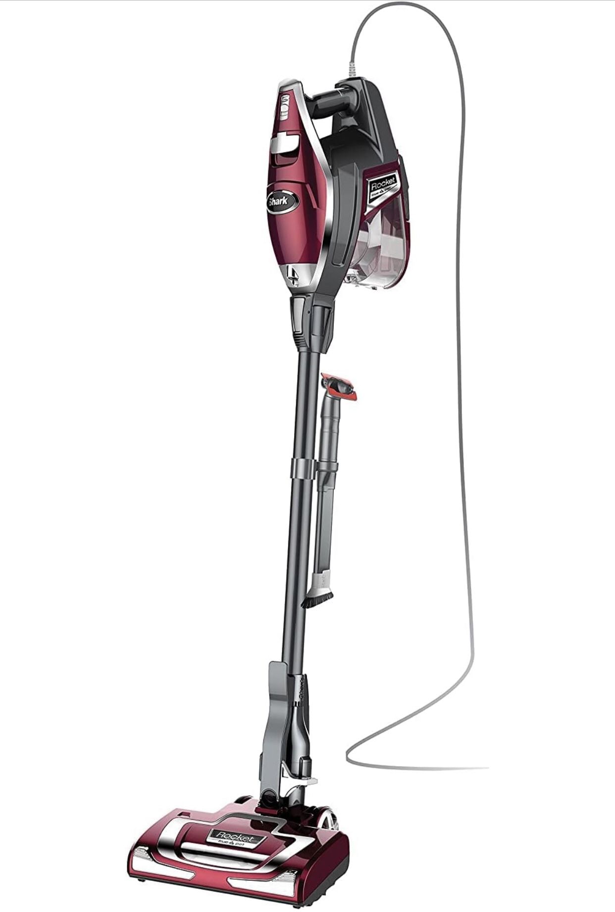 Shark HV322 Rocket Deluxe Pro Corded Stick Vacuum with LED Headlights, XL Dust Cup, Lightweight, Perfect for Pet Hair Pickup, Converts to a Hand Vacuu