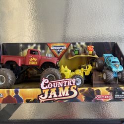 Monster Jam Trucks Country Jams Pack