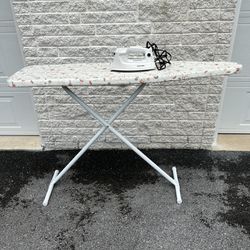 Ironing Board With Iron