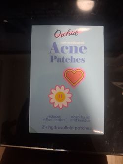 Orchid,  non-medicated Acne Patche, flower and hearts,  20 hydrocolliod patches