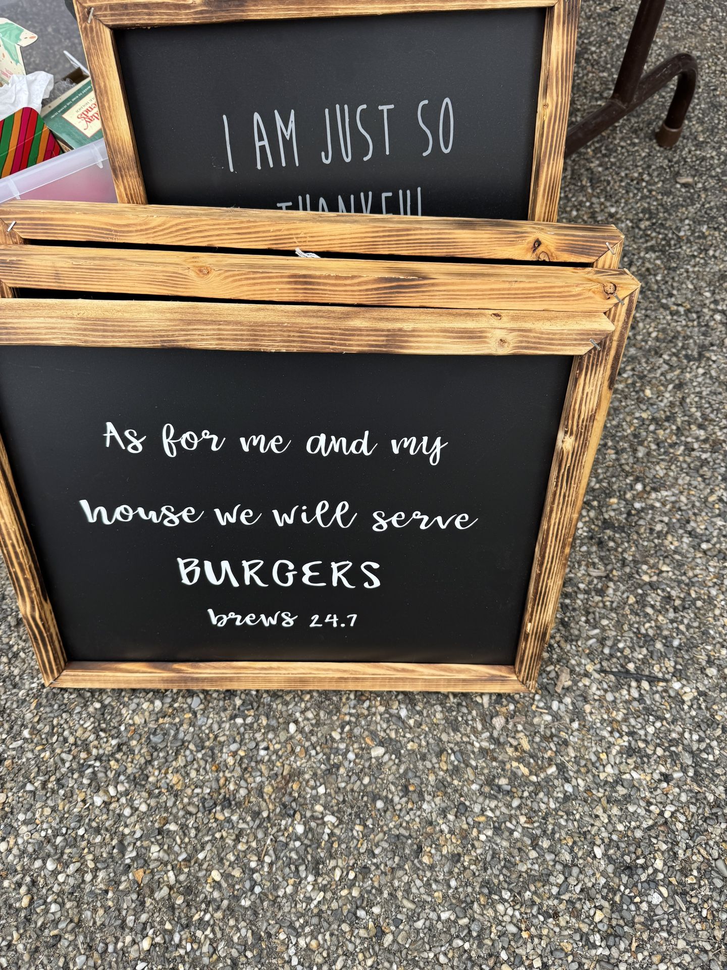 Wooden Signs,planters And Boxes