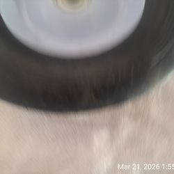 Solid  Utility Tire Mounted on Rim - NEW!!