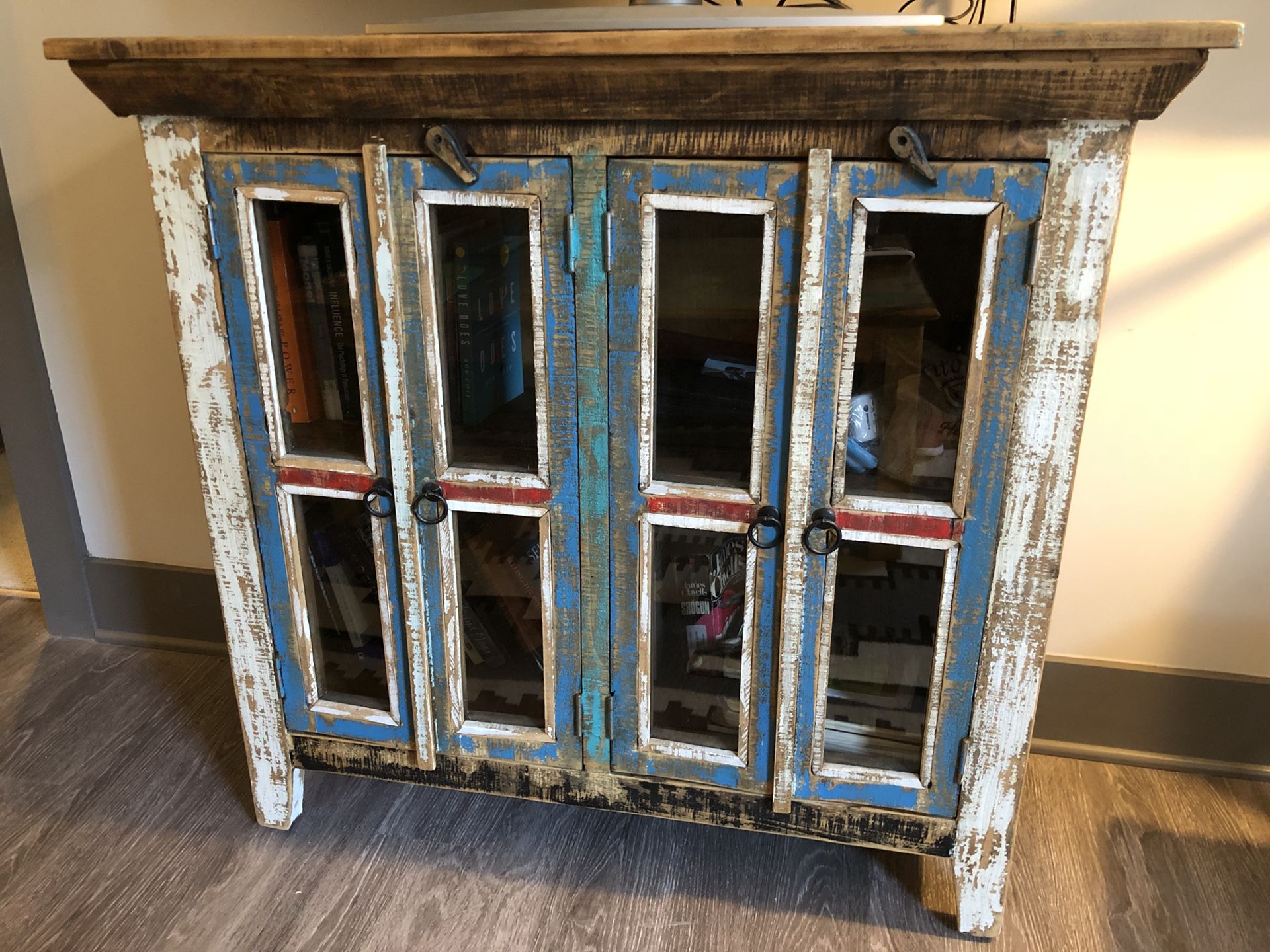 Reclaimed wood cabinet