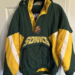 Vintage 90s Seattle SuperSonic’s Starter Pullover