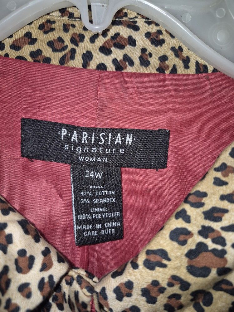 Parisian Signature Vintage Leopard Jacket