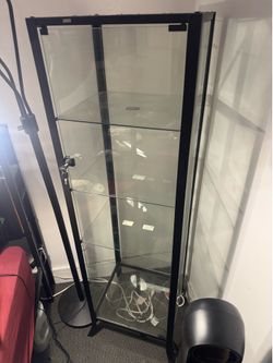 MOVING - MUST GO ASAP - 5.3ft glass display cabinet - MSRP-$145