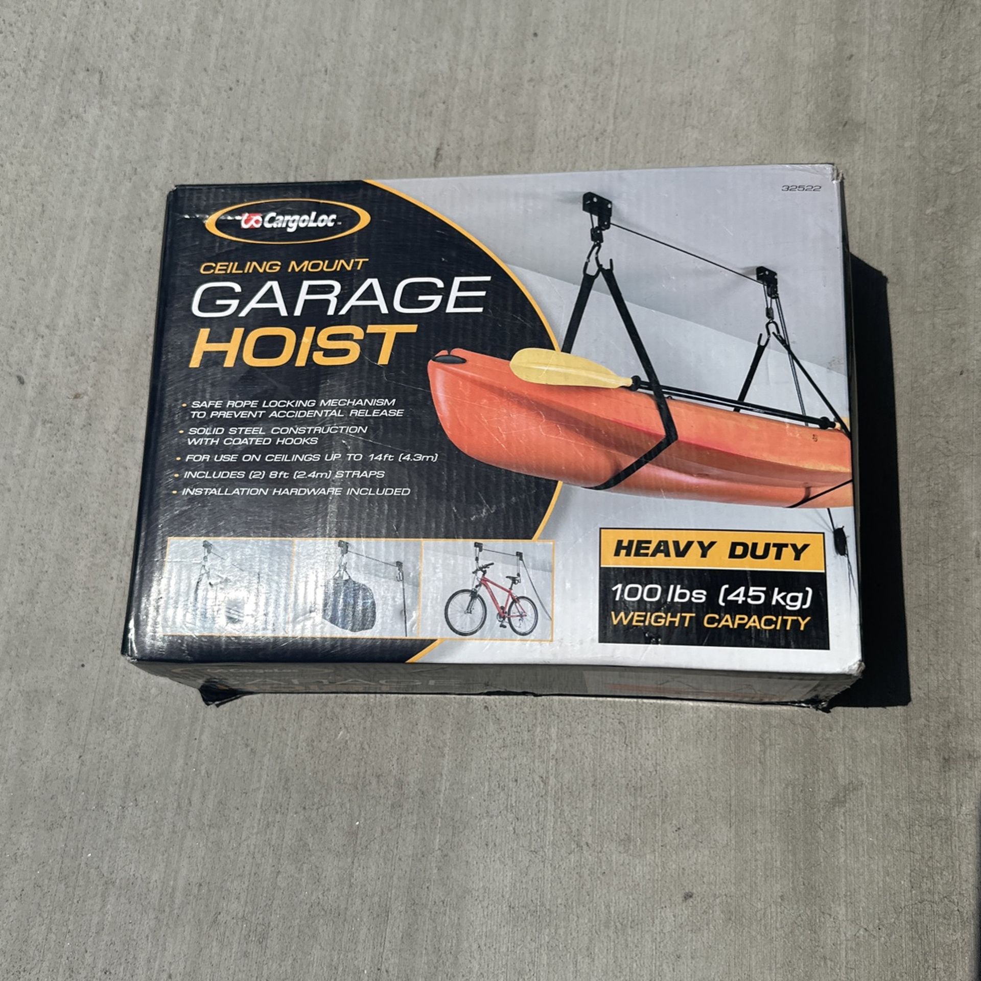 Cargoloc Ceiling Mount Garage Hoist Instructions Shelly Lighting