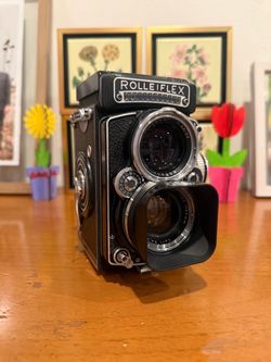 Rolleiflex 2.8E TLR  6x6cm Film camera. Planar 80mm f2.8 lens.