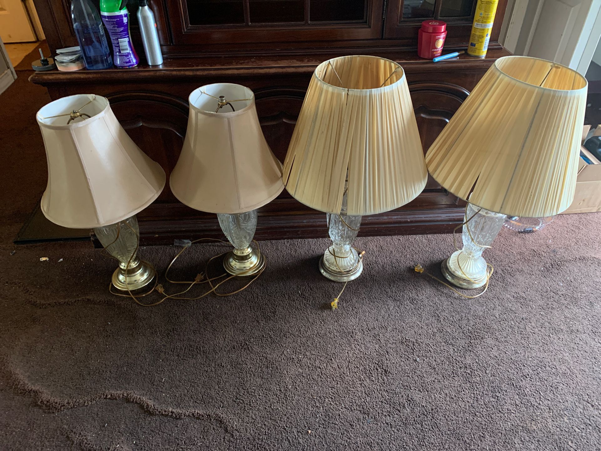 4 Lamps for Sale.