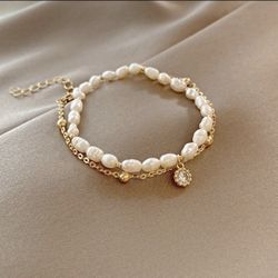 New Double Layers Bracelet, Valentines Gift For Her