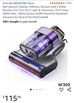 Bed Vacuum Cleaner Powerful Mattress & Upholstery Cleaner.(M'309)