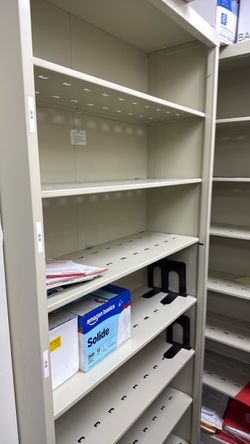 4 Metal Storage Shelving Units