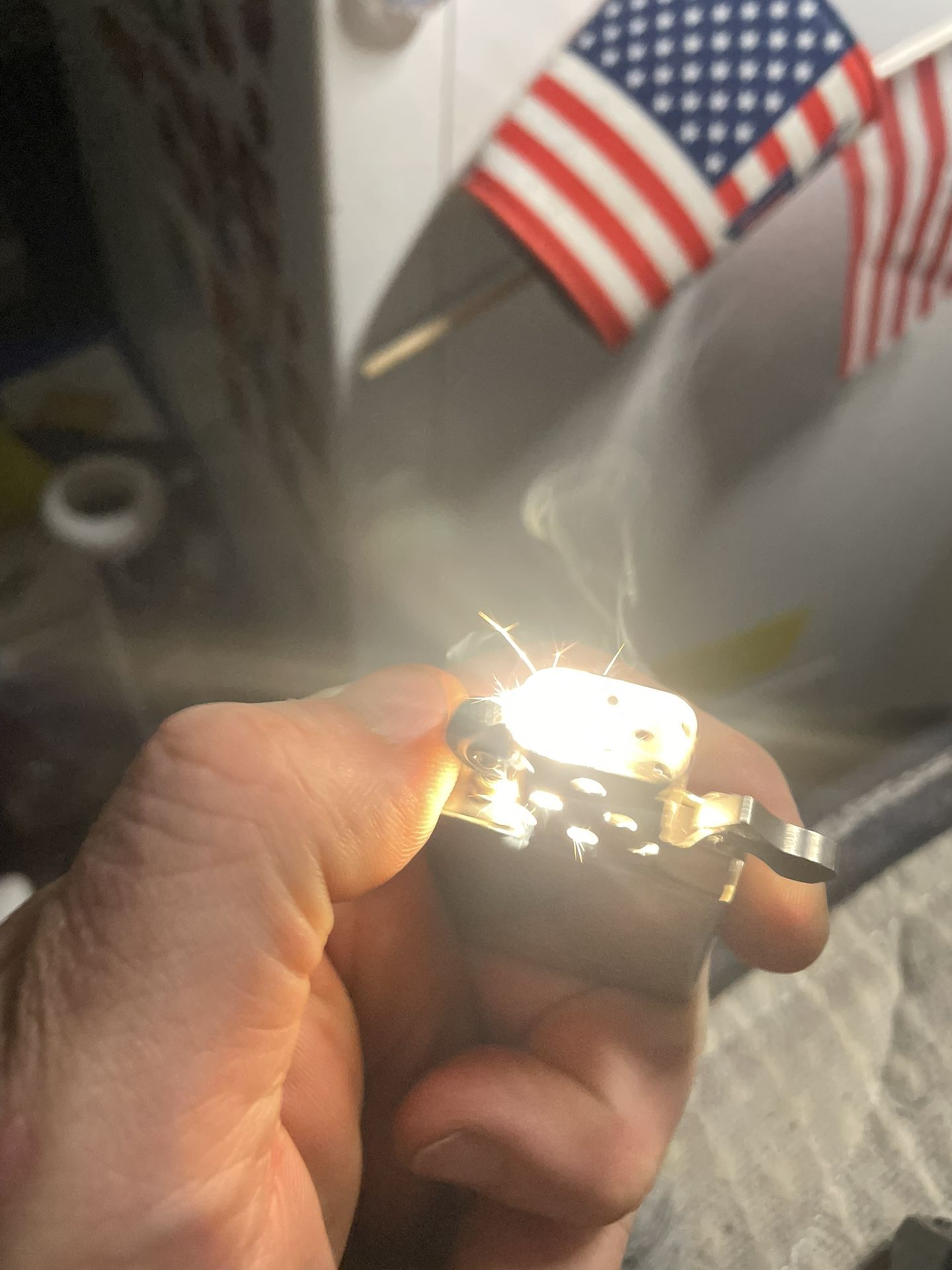 2 ORIGINAL ZIPPOS GOLD COLOR/STAINLESS