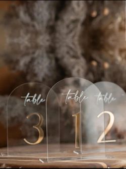 Acrylic Table Numbers