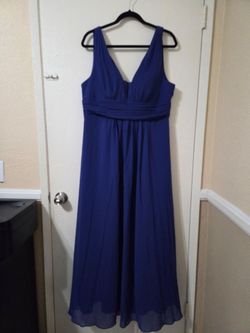 Long Blue Formal Dress Size 14