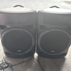 Martin Mach M-Flex 15 Powered Speakers + M-Flex Sub – Pro PA DJ System