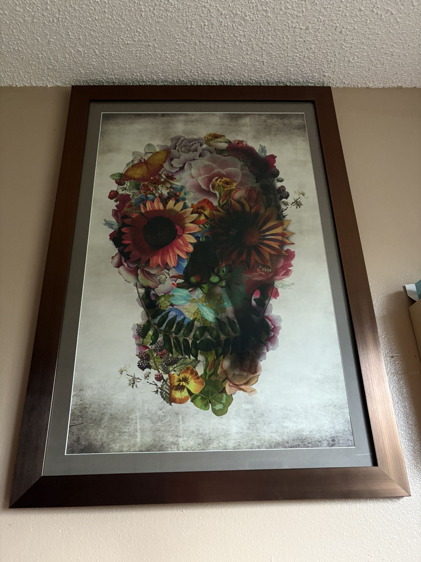 Floral Skull Wall Art