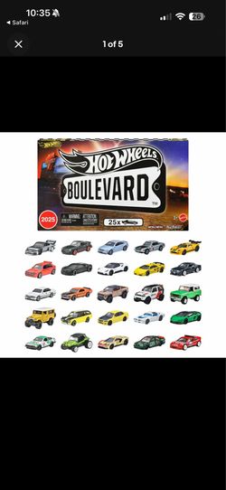 Hot Wheels Boulevard 25 mini Car Factory Set JFM00 Toy Mattel New 2025