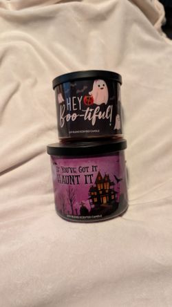 Halloween soy blend scented candles