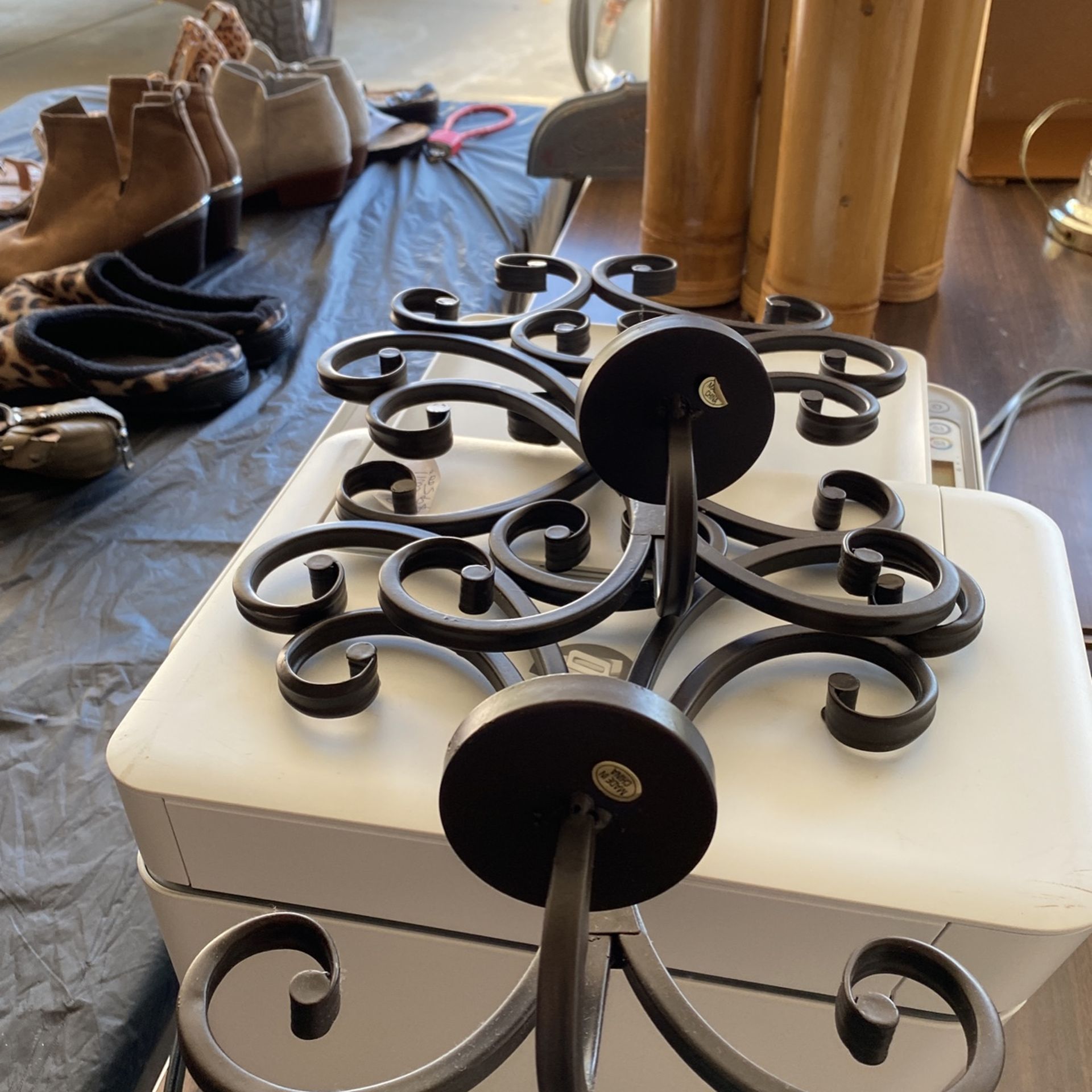 Set Of Medal Candle Holder .