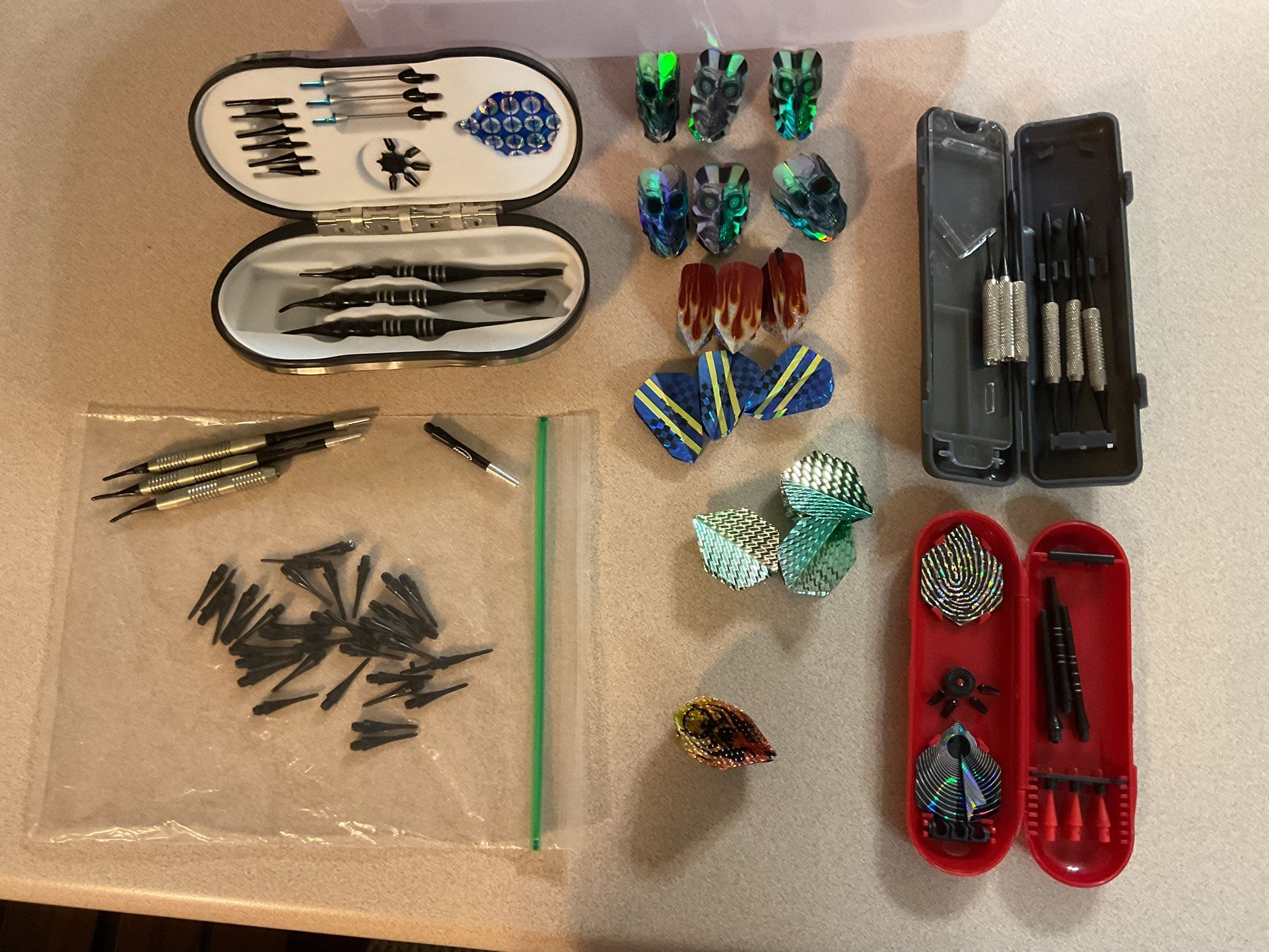 Darts -Everything Shown Includes Halex, Fat Cat N Unicorn