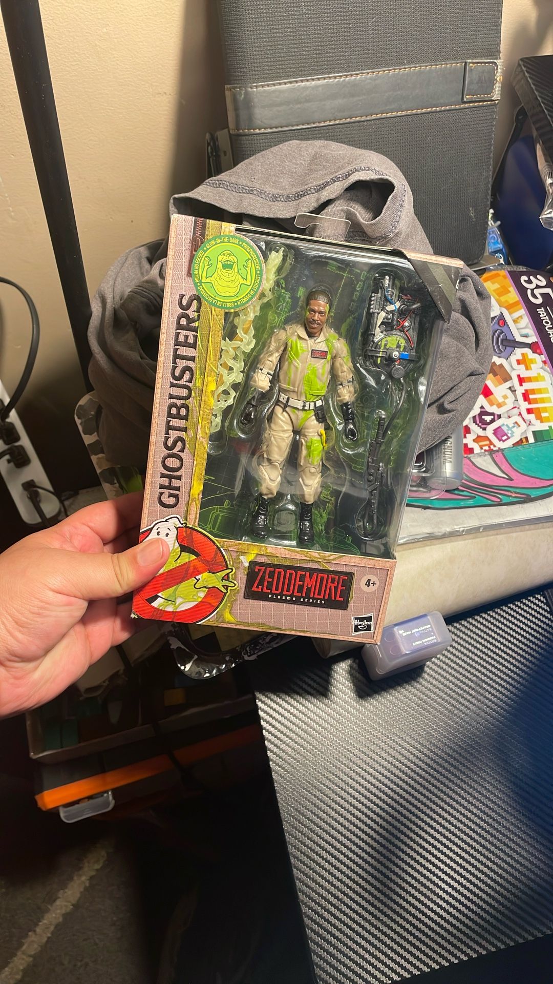 Ghostbusters 6” Winston Zeddemore Action Figure Plasma Series Glow in the Dark