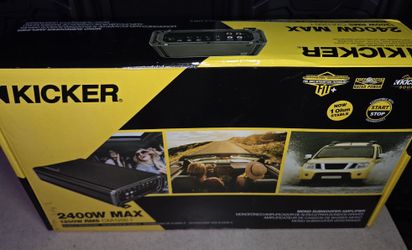 KICKER Amp 2400 Max W/kicker Wire Set