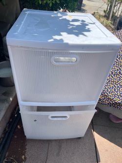 Plastic rolling cubby