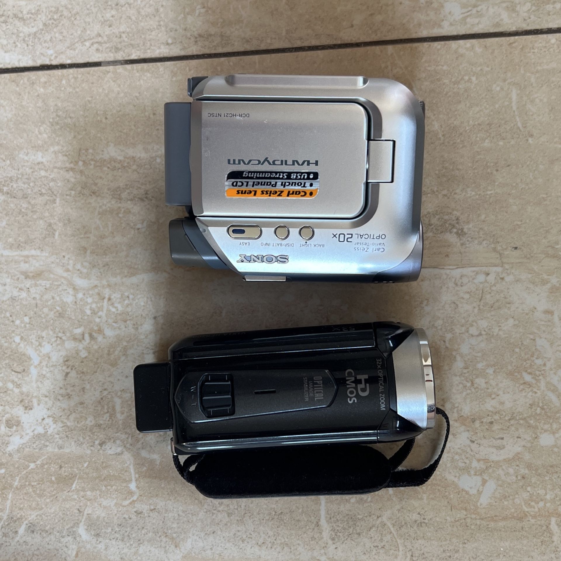 Sony And Canon Good Condition No Power Cord