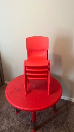 Children’s table and chairs set