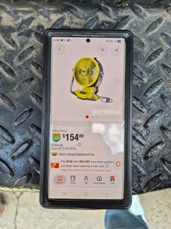 Ryobi  whisper hybrid 18v fan, tool only, firm on price