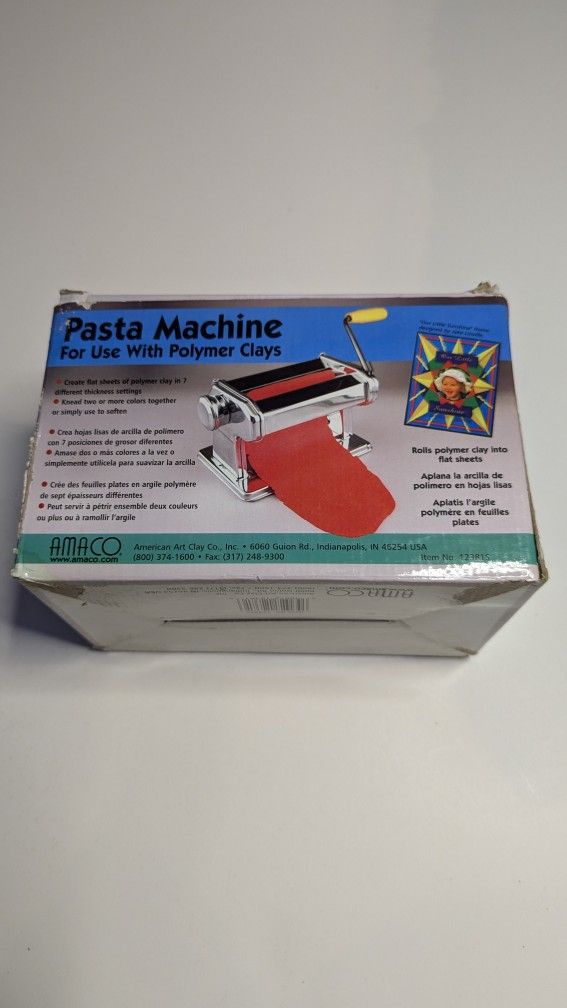 EDITED-FREE ACCESSORIES ADDED "Pasta Machine" For Polymer Clay