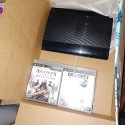 Ps3 super slim with controller and games