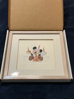 Vintage 1994 Disney Treasures Mickey’s Birthday Party Limited Edition Serigraph