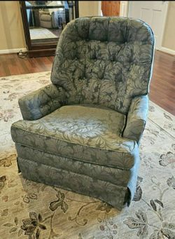 Sam Moore La-Z-Boy "Darren Loden" Button-Tufted Swivel Armchair