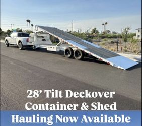 28’ Tilt Deck Over Tow Trailer Transport 