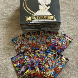 Mega Evolution Elite Trainer Box ETB + 18 Packs (27 Packs Total) Pokemon TCG Cards