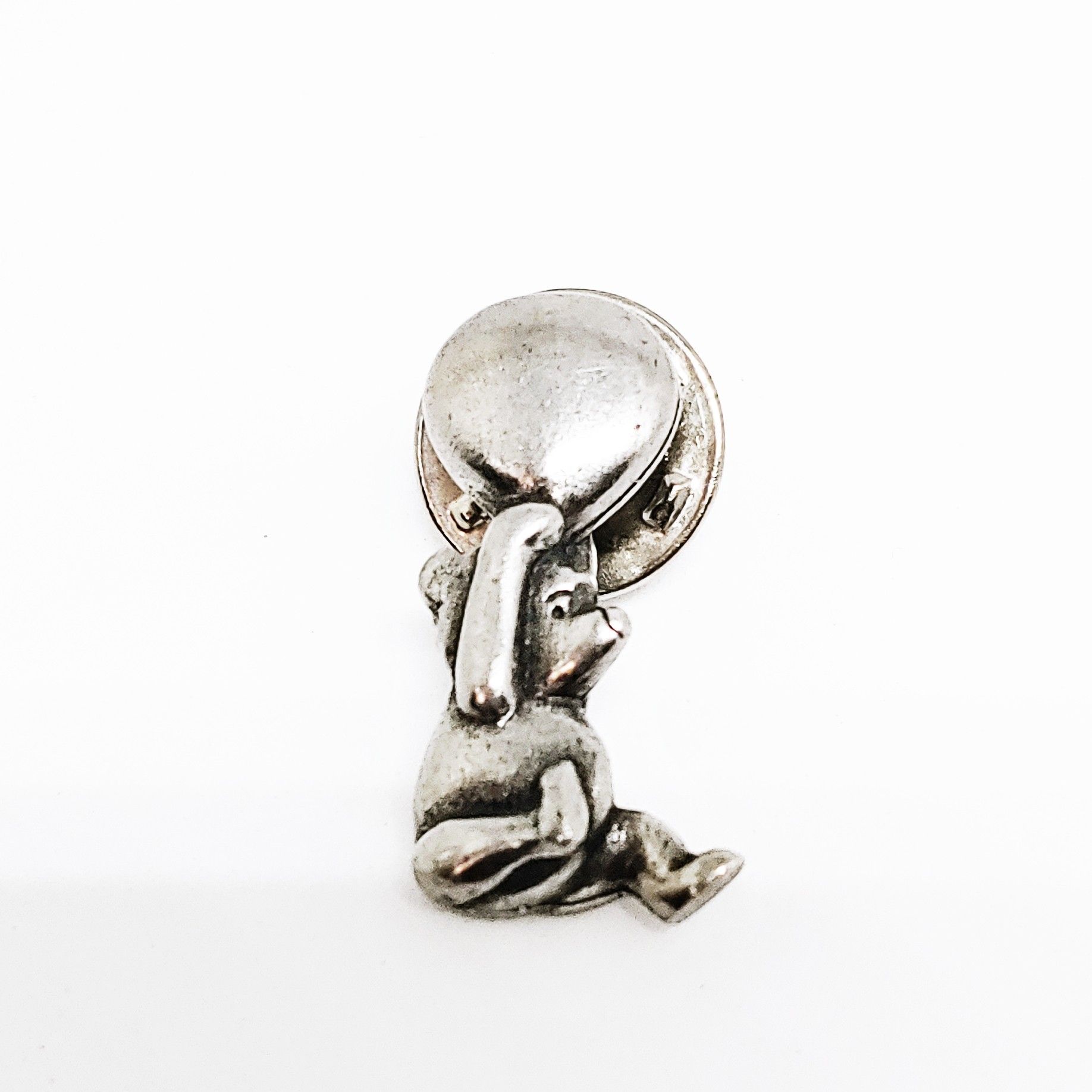 Vintage Danforth Winnie The Pooh Holding Baloon Walt Disney Pin Tie Tac