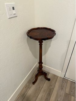 New Tall Plant Stand Vintage Oak 36.5 Height