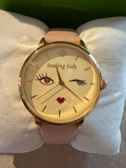 Kate Spade Leading Lady Watch Pink Leather
