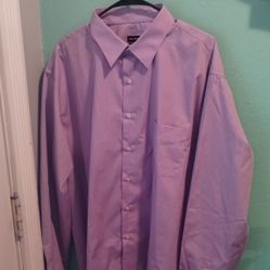 Van Heusan purple lavender long Sleeve  Dress Shirt..Size 2xl Mens Size 18 Sleeve 36/37 Long..BrandNew!!..
